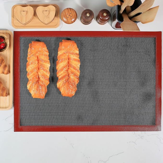 Perforated Silicone Baking Mat for Full Size Sheet Pan, Non-Stick Eclair Baking - Image 6