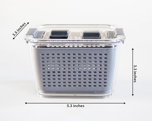 Kitchen Spaces Small Colander Stackable Food Storage Bin - Image 10