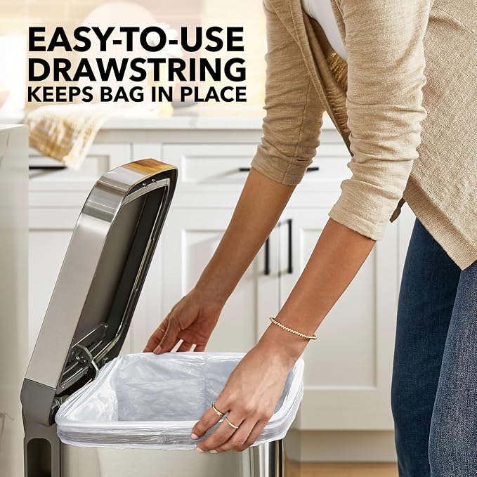 Glad ForceFlex Tall Kitchen Trash Bags, 13 Gallon, Fresh Clean - Image 7