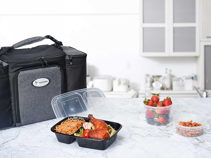 50 Pack 32 oz Sturdy Leakproof 2-Compartment Meal Prep Containers - Image 8