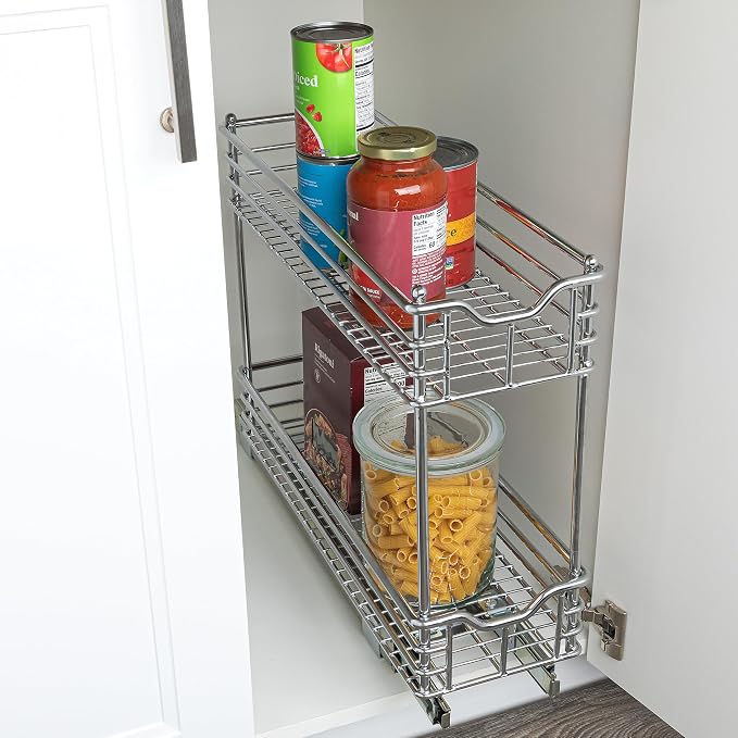 Household Essentials Glidez Multipurpose Chrome-Plated Steel Pull-Out/Slide-Out - Image 2