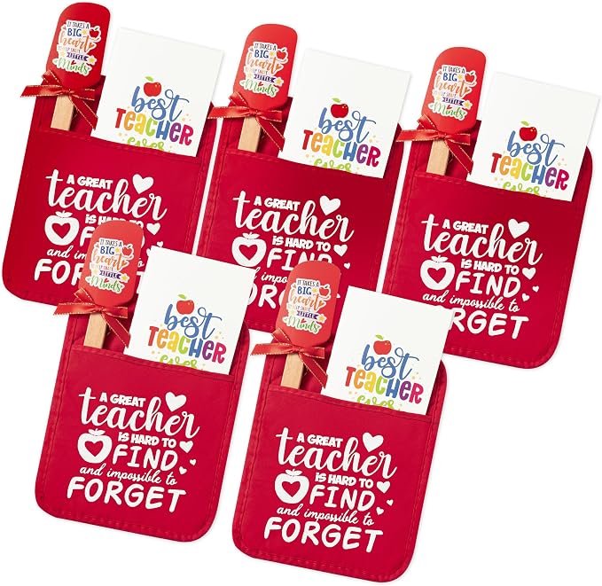 R HORSE Teacher Appreciation Gifts -5 Pack Red Funny Pot Holder Set, Heat by RHORSE