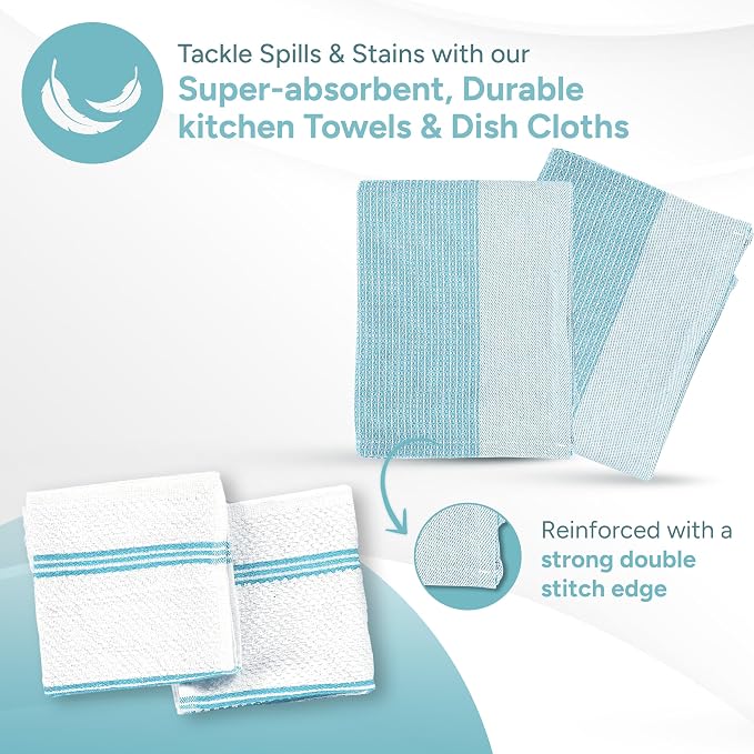 Casa Platino Oven Mitts and Pot Holders Sets, 8-Piece – 500°F Heat Resistant - Image 4