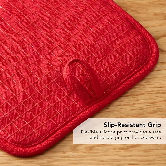 KITCHENAID Gourmet Series Gridlines Pot Holders 2-Pack Set, Heat Resistant up - Image 7