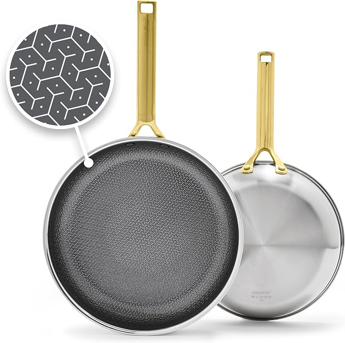 GreenPan Hybrid 9.5” & 11” Nonstick Stainless Steel Frying Pan Set, APEX by GreenPan