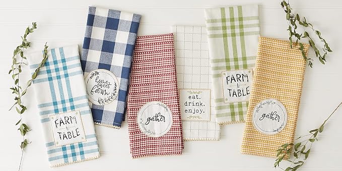 DII Home Sweet Farmhouse Kitchen Collection, Dishtowel Set - Image 6