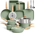 MAISON ARTS 17 Piece Pots and Pans Set Non Stick, Kitchen Cookware Sets by MAISONARTS