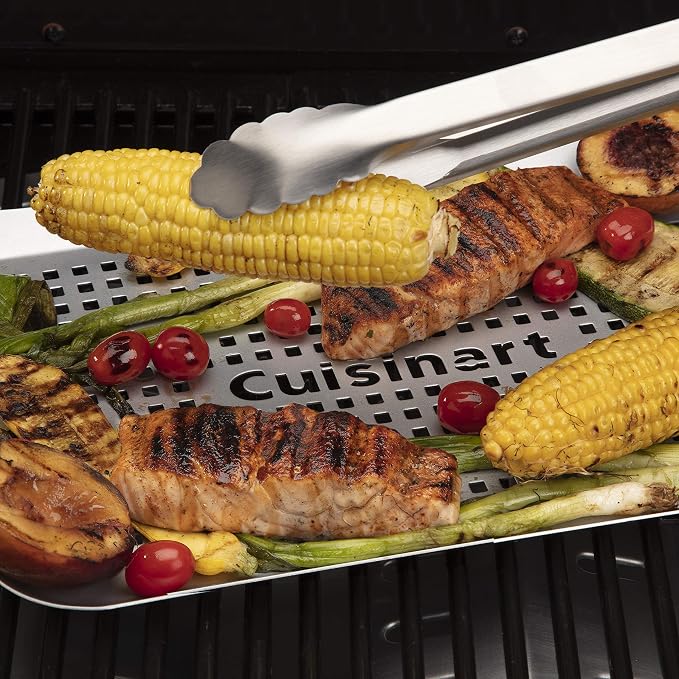 Cuisinart Locking Grill Tongs, 16” Stainless Steel BBQ Tongs – Heavy‑Duty - Image 2