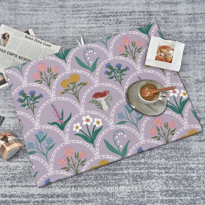 Vintage Flowers Dish Drying Mat 18x24 Inch, Microfiber Absorbent Fast Dry Mat - Image 7