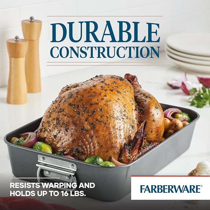 Farberware Bakeware Nonstick Steel Roaster - Image 5