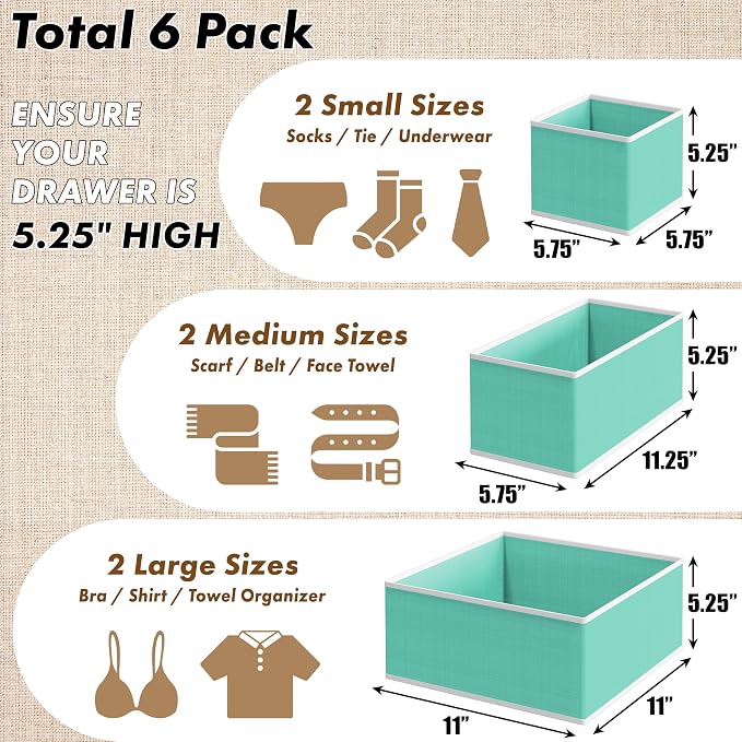 Simple Houseware Underwear Drawer Organizer - Image 2
