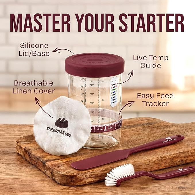 Superbaking Sourdough Starter Kit, Sourdough Bread Baking Supplies, Sourdough - Image 7