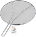 U.S. Kitchen Supply Stainless Steel Splatter Guard 13" Fine Mesh Cover by USKitchenSupply