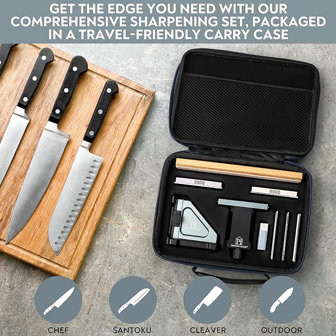 PATENTED ORIGINAL ADJUSTABLE ROLLING KNIFE SHARPENER KIT: Adjustable Height - Image 5