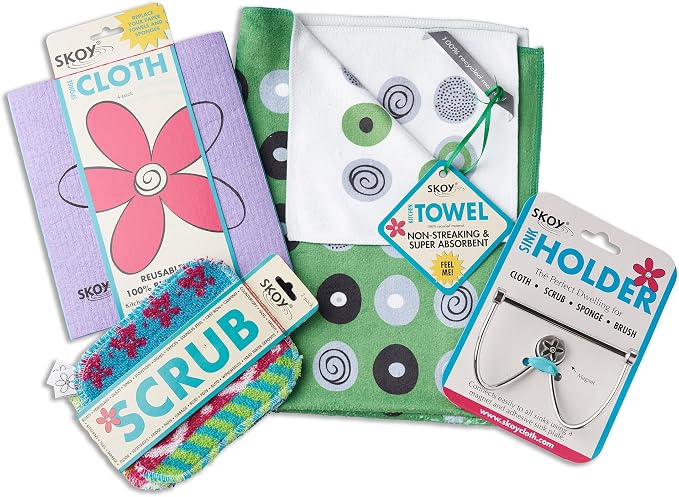Skoy Bundle, and 4-Pack Swedish Dishcloth, Reusable Cleaning Products - Image 5