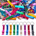 100Pcs Colored Aluminum Bottle Opener Keychain, Soda Beverage Beer Bottle by MTOMDY