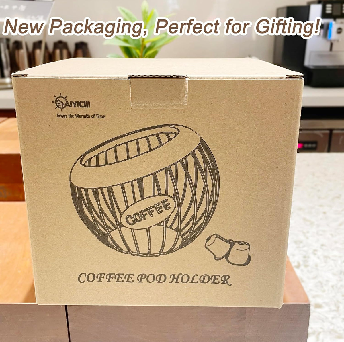 Coffee Pod Holder,K Cup Holders for Counter,Coffee Bar Accessories &