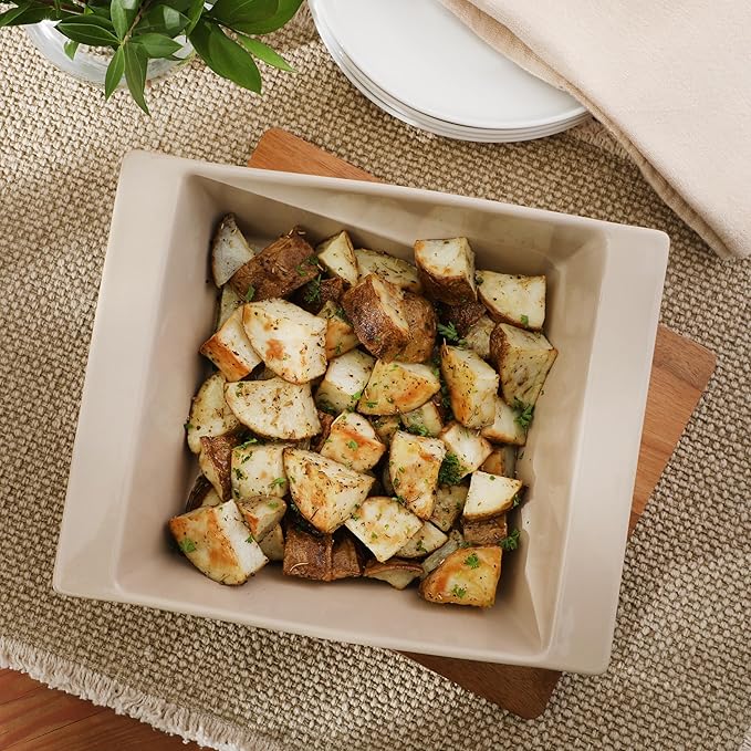 Gibson Elite 2-Quart 10" x 8.5" Stoneware Baking Dish - Image 4