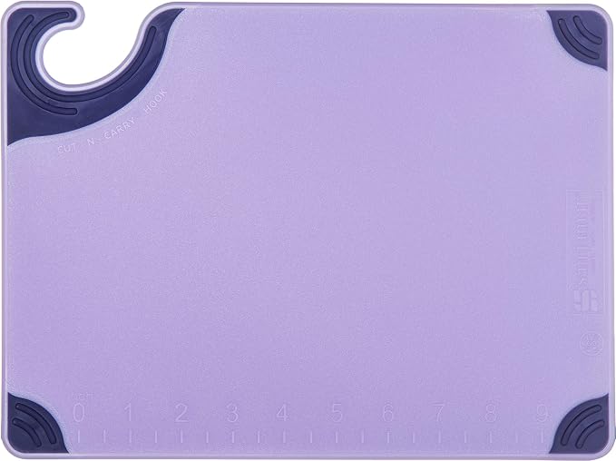 San Jamar Saf-T-Grip Plastic Cutting Board - Image 2