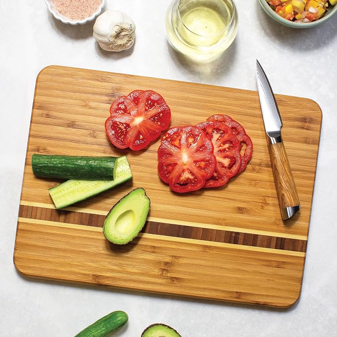 Totally Bamboo Martinique Bamboo Serving and Cutting Board - Image 2