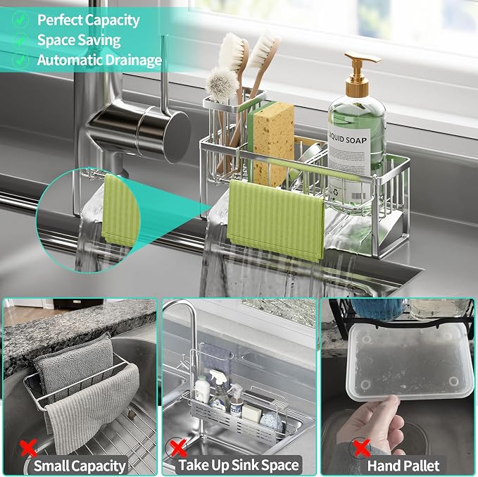HapiRm Sponge Holder for Kitchen Sink - Image 7