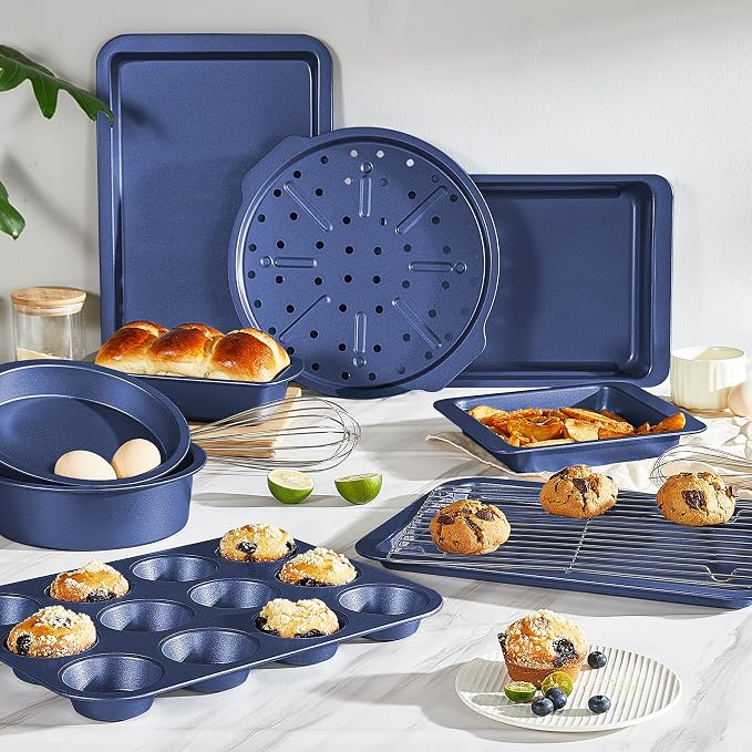HONGBAKE Bakeware Sets, Baking Pans Set, Nonstick Oven Pan - Image 2
