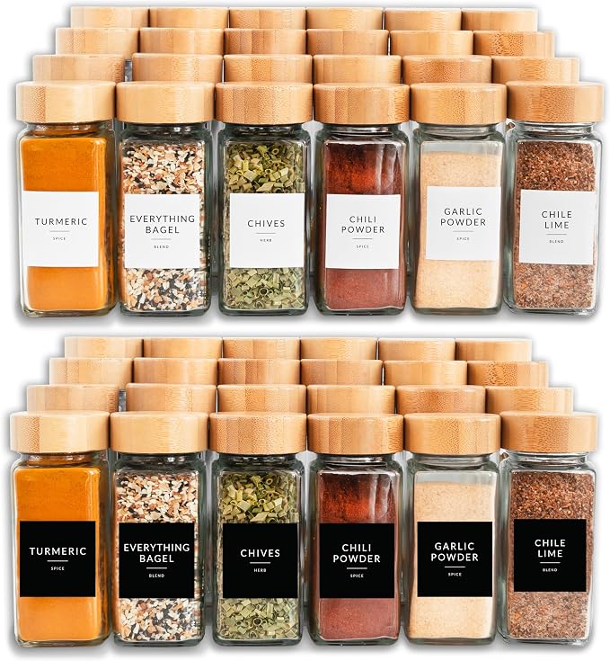 SAVVY & SORTED Glass Spice Jars - Image 8