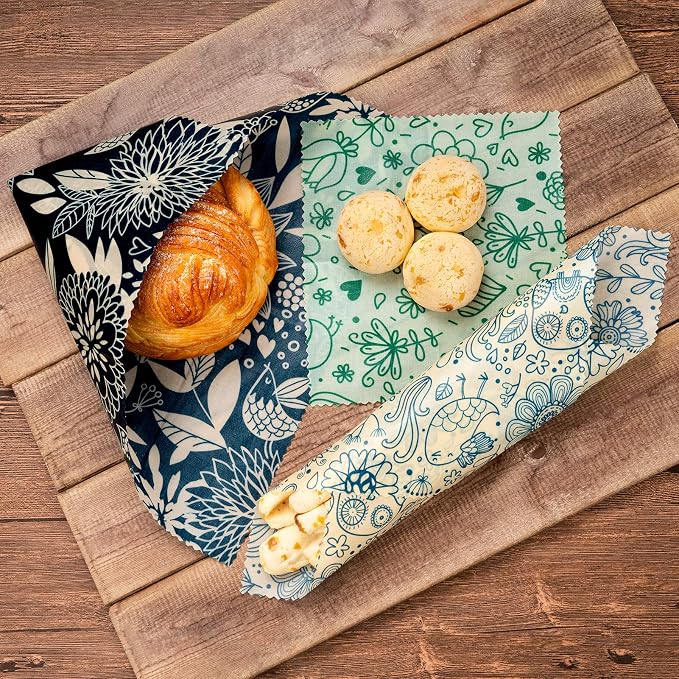 Akeeko Reusable Beeswax Food Wraps - Image 4