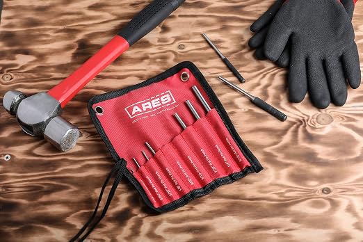 ARES 10021 – 9-Piece Roll Pin Punch Set – Durable Heat Treated and Drop Forged - Image 7