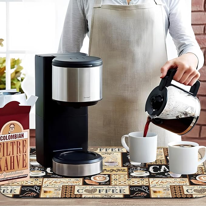 Fun Coffee Mat 19inx12in, Coffee Bar Mat - Image 3