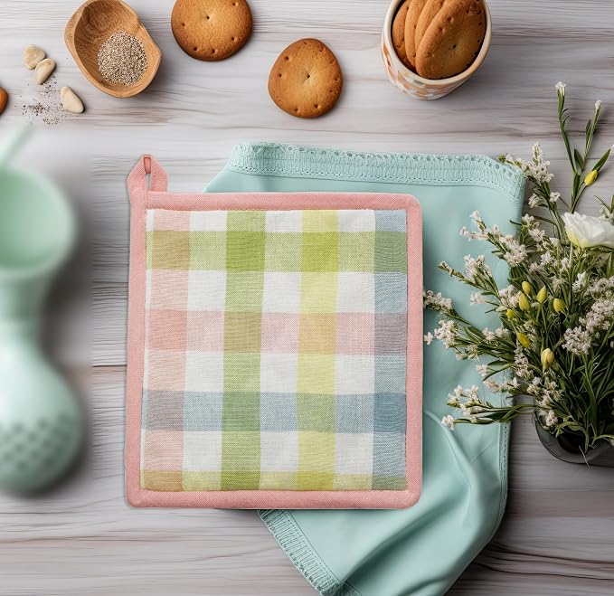 COTTON CRAFT Oven Mitt and Pot Holder Set - Image 6