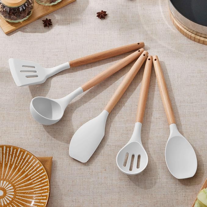 Herogo 5-Piece Cooking Utensils Set, Silicone Kitchen Utensils Set - Image 9