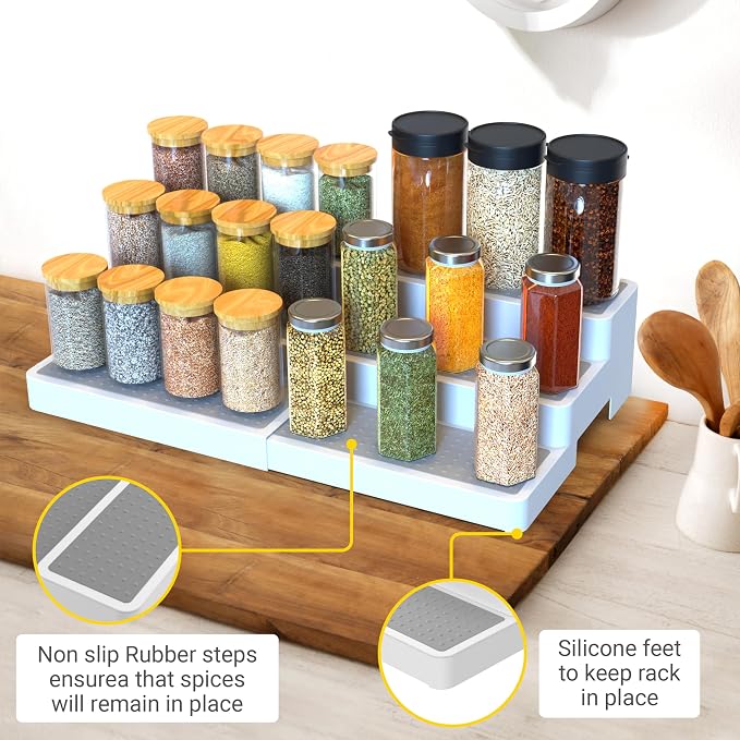 YAN & HIN Expandable Spice Rack Organizer - Image 4