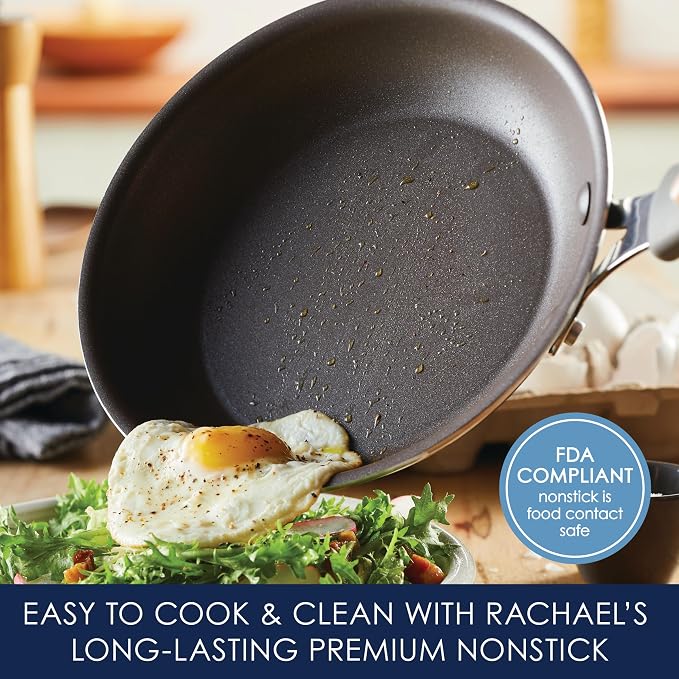 Rachael Ray Cook + Create Nonstick Frying Pan/Skillet, 8.5 Inch - Image 3