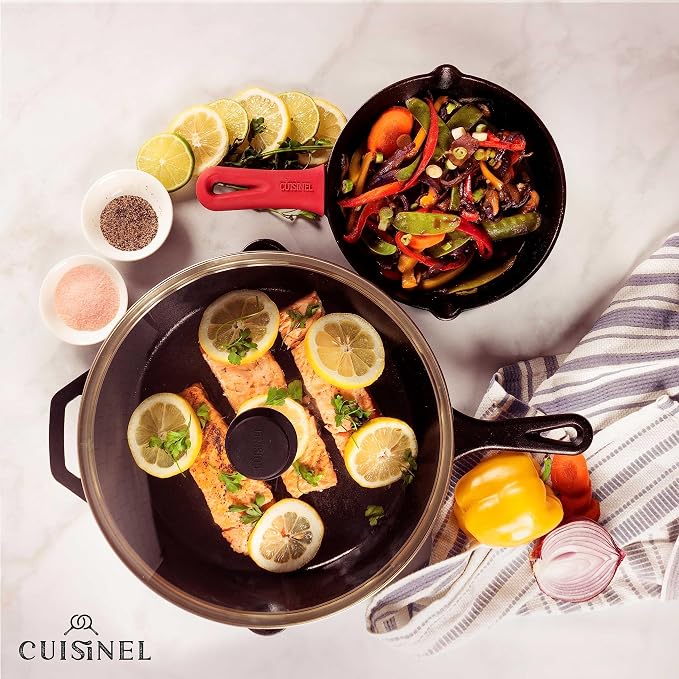 Cuisinel Cast Iron Skillet Set - Image 6