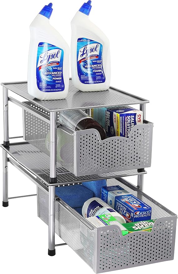 Simple Houseware Stackable Cabinet Basket Drawer Organizer - Image 5