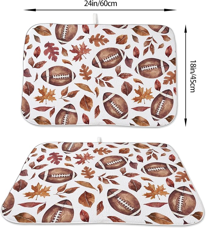 Fall Dish Drying Mat 18x24 Inches - Image 2