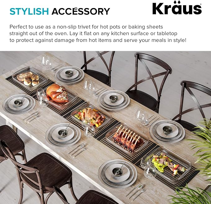 Kraus Multipurpose Workstation Sink Roll-Up Dish Drying Rack, Colander and - Image 10