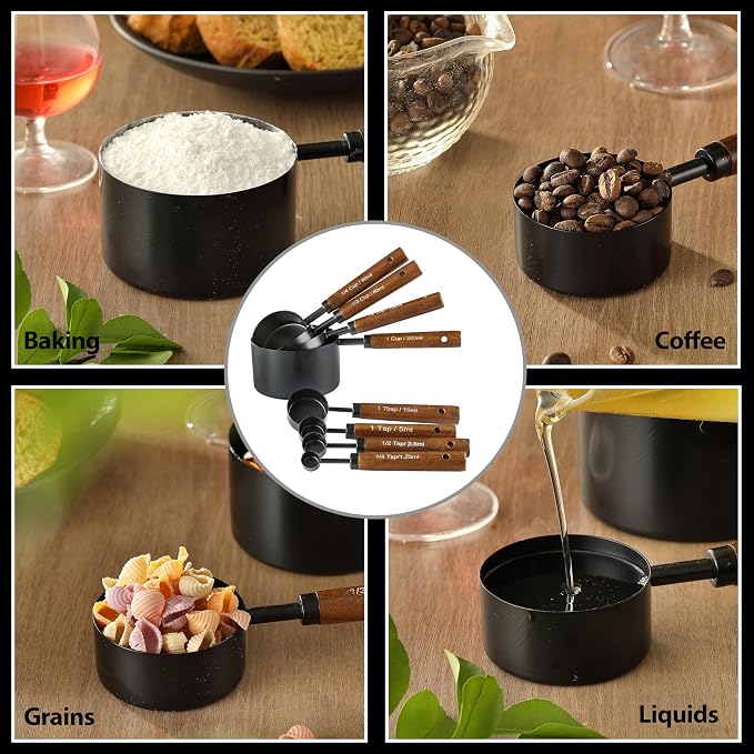 8PCS Measuring Cups and Spoons Set, DV Stainless Steel Measuring Cups - Image 3