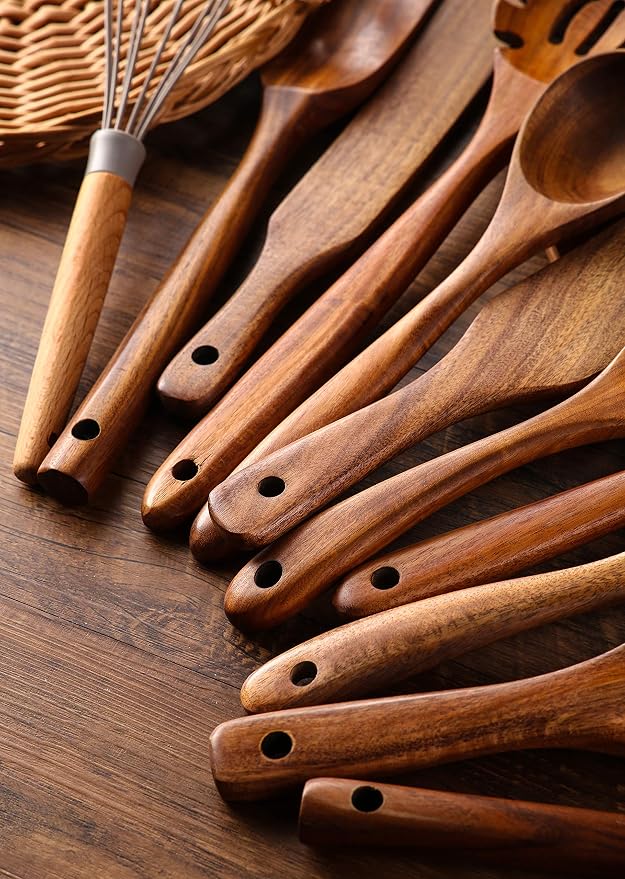 Wooden Kitchen Utensils Set - Image 5