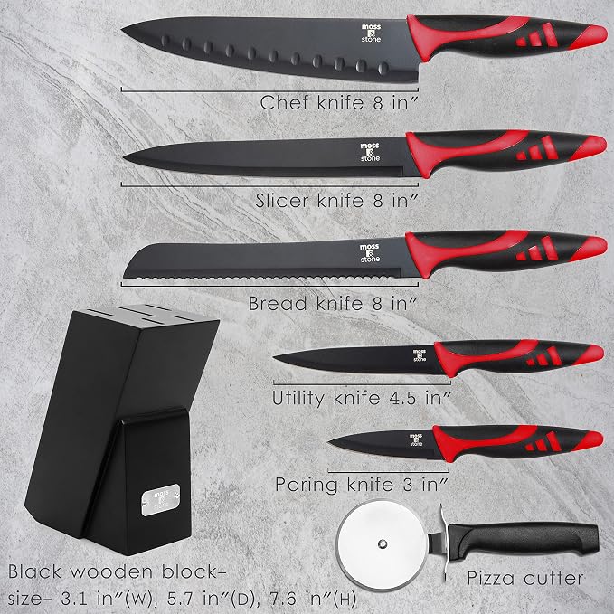 Moss & Stone 7-Piece Kitchen Knife Set - Image 2