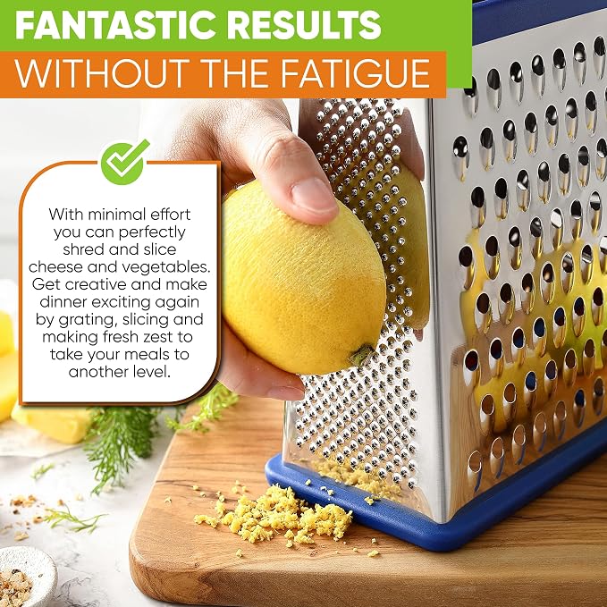 Spring Chef Stainless Steel XL Parmesan Cheese Grater - Image 7