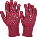 Grill Armor Oven Gloves with Fingers – 932°F Heat, Fire & Cut Resistant Mitts by GrillArmorGloves