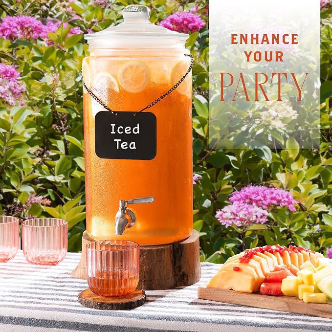 2 Gallon Glass Drink Dispenser - Image 3
