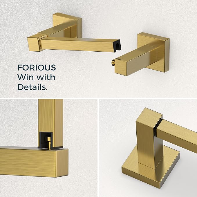 FORIOUS Toilet Paper Holder Wall Mount and Hand Towel Ring Set, SUS 304 - Image 4
