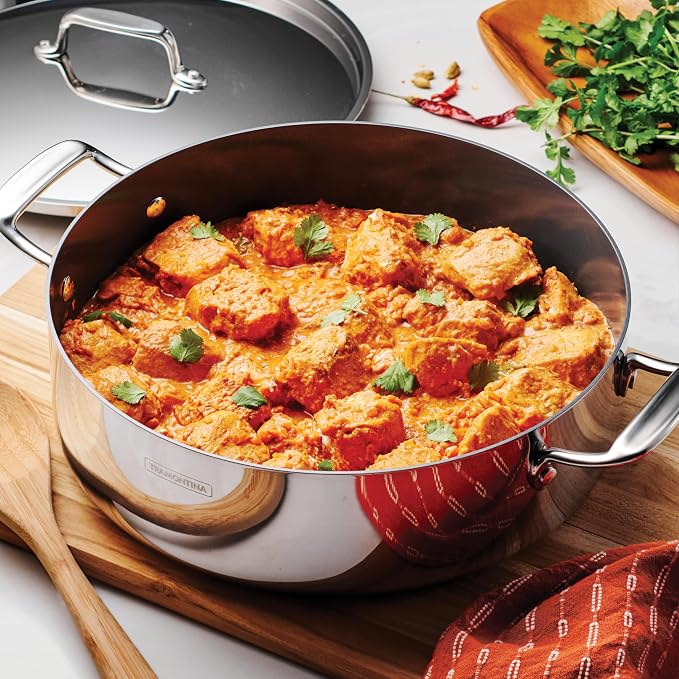 Tramontina Utsava Tri-Ply Clad Stainless Steel 6.5-Quart Casserole - Image 2