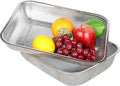 Cedilis 2 Pack Large Stainless Steel Colander Strainer, 6 Quart Mesh Vegetable by Cedilis