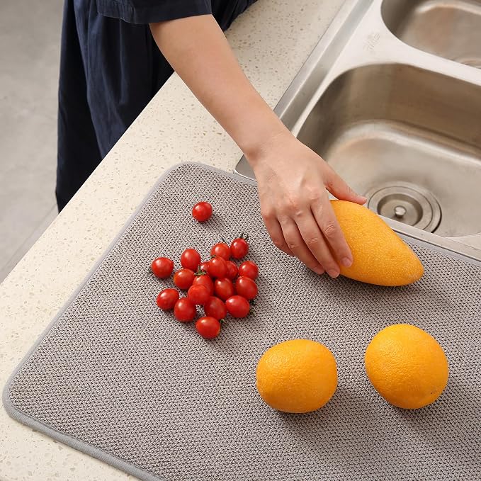 2 Pack Microfiber Dish Drying Mat - Image 8