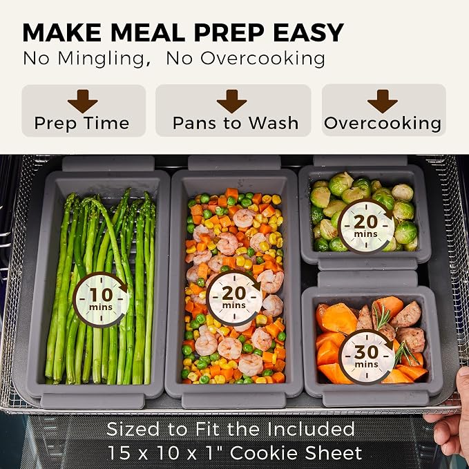 HONGBAKE Bakeware Sets, Baking Pans Set - Image 4