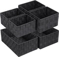 Posprica Woven Storage Baskets for Organizing 6 Pack, Large&Small Storage Cube by Posprica
